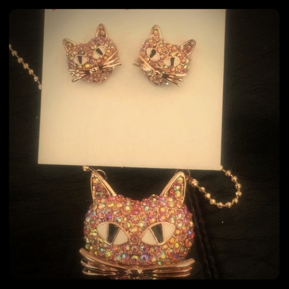 Betsey Johnson - necklace and earring set